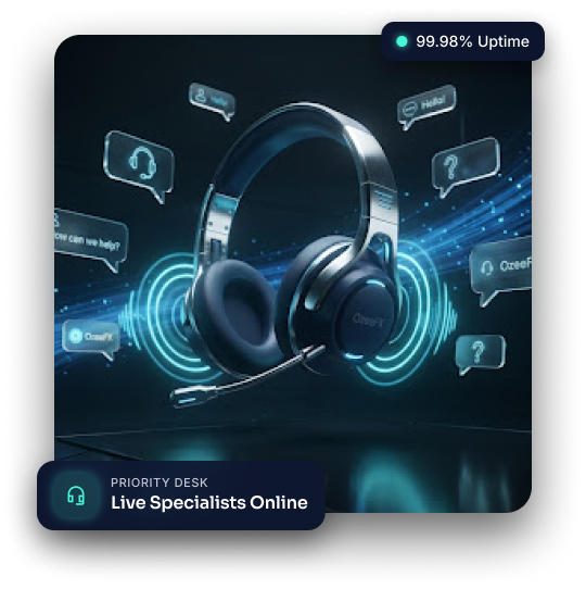 OzeeFX Contact Support 3D Headset Artwork