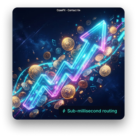 Ready to Start Trading Sub-millisecond routing 3D Artwork